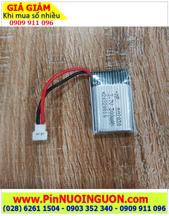 Pin Máy bay Trực Thăng mô hình Pin sạc Lithium Li-Polymer 802030 (300mah /8mmx20mmx30mm) / đã gắn mạch sạc